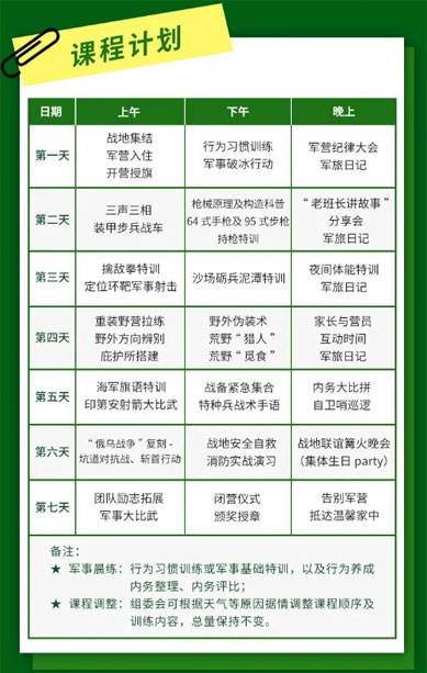 天津早知道学校军事夏令营